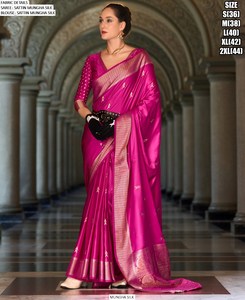 Noorika Printed Traditional Winter Party <b>Saree</b>-Moisture Wicking & Wrinkle Free - Product Image 3