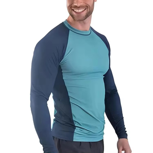 T-shirt de compression à manches longues pour hommes, en polyester, respirant, anti-transpiration, soutien musculaire, OEM ODM, vente en gros - Product Image 2