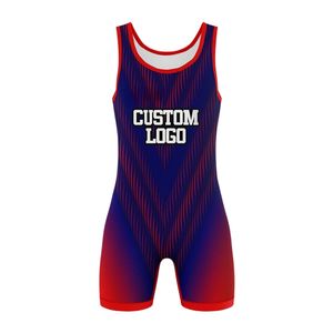 Singlet de Lucha Libre de Alta Elasticidad con Logotipo Personalizado, Sublimado, para Hombre, Uniforme de Equipo Resistente - Product Image 3