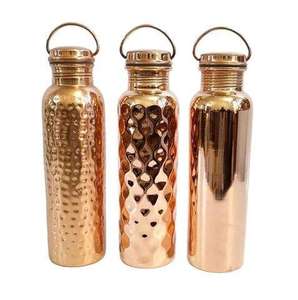 Botella de Agua de Cobre con Diseño Floral, 1L, Moderna, de Doble Pared, Ecológica, a Prueba de Fugas, Apta para Lavavajillas, Regalo Empresarial - Product Image 5
