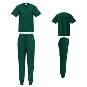 New Design Men's Three-Pocket <b>Scrubs</b> <b>Top</b> and Jogger Pants Wholesale Hospital Work Wear Nursing Uniform - Product Image 3