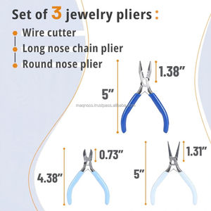 Juego de 3 Pinzas de Precisión para Joyería, Acero Inoxidable, 5 Pulgadas, 1 Año de Garantía, Manualidades DIY - Product Image 2