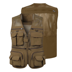 Chaleco de pesca para exteriores, de malla, para hombre, desmontable, multifuncional, impermeable, clásico, con múltiples bolsillos. - Product Image 1
