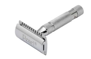 Maquinilla de Afeitar de Seguridad de Doble Filo con Mango de Latón de Lujo y Hojas de Acero Inoxidable para el Cuidado Masculino - Product Image 6