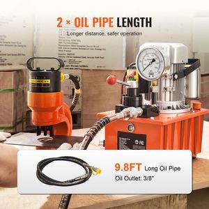 Pompa Idraulica Elettrica 750W 110V con Capacità 488 In3/8L, Valvola Manuale a Doppia Azione, 10000 PSI, Pompe Elettriche - Product Image 2