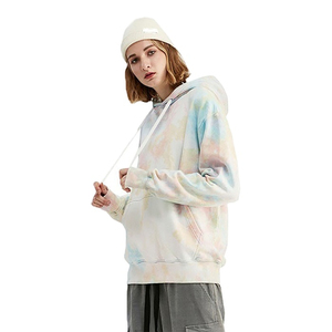 Sweat à capuche tie-dye pour femme, doublure polaire douce et confortable, qualité supérieure, couleurs vives, chaud et pratique, vêtement de sport. - Product Image 6