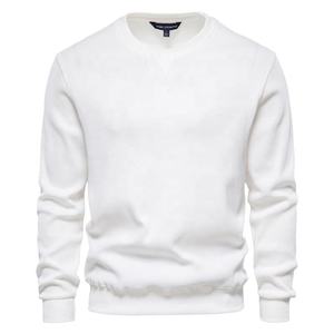 Herren Rundhals-Sweatshirt Baumwollmischung Lässiger Langarm-Pullover Bequemes Alltags-Oberteil - Product Image 4