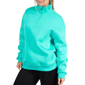 Custom Wholesale rate <b>Half</b> <b>Zip</b> Mock Neck <b>Sweatshirts</b> With Premium Quality <b>Women</b> <b>Half</b> <b>Zip</b> Mock Neck <b>Sweatshirts</b> - Product Image 5