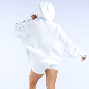 Novedad en High Street: Sudadera con Capucha Personalizada con Logotipo Frontal, al por Mayor, para Mujer, Elegante, Holgada, de Color Sólido, Cómoda, para el Invierno - Product Image 5