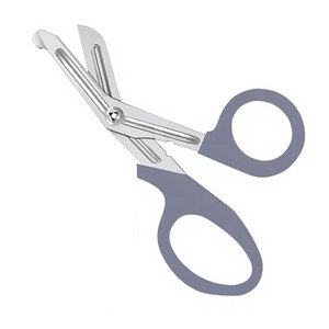 Ciseaux à pansements pour infirmières, 5,5 pouces, gris, acier inoxydable de qualité allemande, pour urgences médicales, premiers secours, chirurgie - Product Image 2