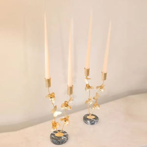 Élégant Porte-Bougie Décoratif de Noël en Aluminium pour Centre de Table, Éclairage Stylé pour Salle à Manger et Salon, Fait Main - Product Image 2