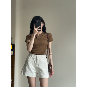 Conjunto de Shorts para Mujer, Bordados, Cintura Alta, Corte Recto, Marca Privada, Hecho en Vietnam, Fabricante, Muestra Gratis - Product Image 4