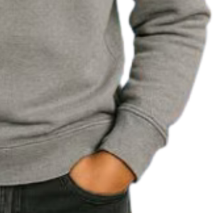 Sweat-shirt à col rond gris chiné pour garçons, pull décontracté à manches longues, streetwear quotidien, vêtement confortable pour un style de vie actif - Product Image 4