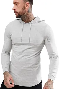 2022 New Trendy Fashion Wholesale custom factory price slim fit men casual plain hoodies for men