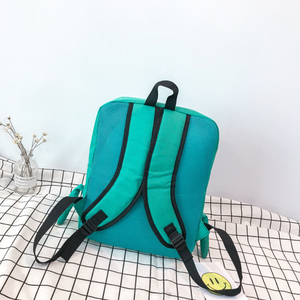 Wholesale BMO Cartoon Robot <b>Backpack</b> Nylon Anime School Bag Teens Cosplay Bookbag Resin Mesh Panel OEM Available - Product Image 2