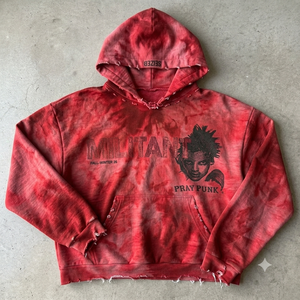 เสื้อฮู้ดพิมพ์ลายตามสั่ง ผ้าฝ้ายเฟรนช์เทอร์รี่ 100% ทรงโอเวอร์ไซส์ สไตล์พังก์สำหรับผู้ชาย เหมาะสำหรับฤดูใบไม้ร่วง ระบายอากาศได้ดี เป็นมิตรต่อสิ่งแวดล้อม - Product Image 1
