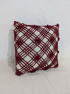 Custom Handmade Crochet Pillow <b>Cover</b> Soft Cotton Knitted Cushion <b>Cover</b> Bohemian Decorative <b>Throw</b> Pillowcase for Bedroom <b>Sofa</b> Hom - Product Image 1