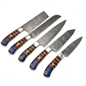 Handmade Carbon Steel Chef <b>Knife</b> <b>Set</b> 5 Pieces Razor <b>Sharp</b> High Carbon Forged Sustainable Multifunction Customizable Wholesale - Product Image 1