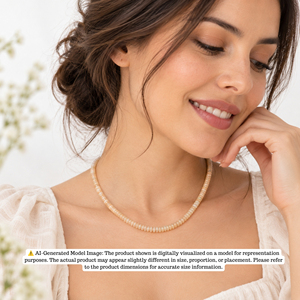 Collar de cuentas ajustable hecho a mano con ópalo etíope facetado en forma de rondel, plata de ley 925 y chapado en oro de 18 quilates - Product Image 2