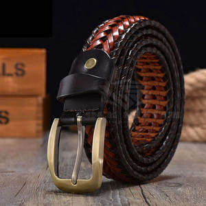 Cinturón de Cuero de Alta Calidad para Hombre, Hebilla Clásica Ajustable, Elegante, Duradero, Informal, Formal, Cinturón de Cuero para Hombre - Product Image 2