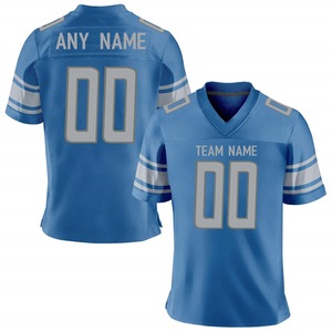 Maillot de football américain personnalisé, dernier design, manches courtes, respirant, séchage rapide, 100% polyester, unisexe, toutes saisons, prix de gros - Product Image 4