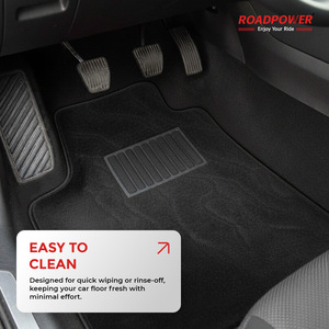 ROADPOWER (RP-MAT-188) Tapis de sol universels pour voiture, 5 pièces, de qualité supérieure, pour sièges avant et arrière, protège le véhicule de la saleté - Product Image 4