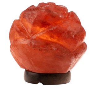 Lampe en sel de l'Himalaya en forme de fleur, artisanat naturel sculpté, décoration d'intérieur, Sian Enterprises SE-8874 - Product Image 3