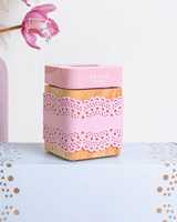 Nouveau design – Brûleur d'encens en bois et cuir beige gaufré floral avec étui de rangement assorti – Diffuseur d'aromathérapie pour usage domestique