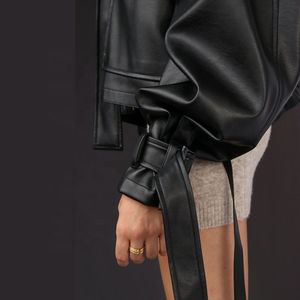 Promoción al por mayor: Chaquetas de cuero genuino para mujer, de moda y estilo, las más vendidas. - Product Image 3