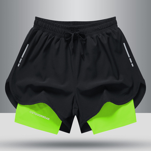 Shorts de bain pour hommes personnalisés, imprimés, en nylon, pour la course estivale, séchage rapide, design optimal, respirants, taille haute, pour hommes, OEM - Product Image 1