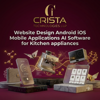 Website Design Android iOS Mobile Applications AI Software for Kitchen appliances WordPress Shopify Plugin AI ERP CRM Software