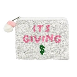 Handmade Gameday Beaded Coin Purse for Women Custom Team <b>Spirit</b> Zipper Pouch Sequined Decoration HOTTY TODDY - Product Image 1