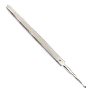 Curette dermique à une extrémité de 3 mm en acier inoxydable, instrument chirurgical pour les procédures ORL et cutanées, utilisation de précision - Product Image 4