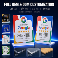 Tarjeta NFC Acrílica Cuadrada Vorx Tech para Reseñas de Google, Pantalla Personalizada con Código QR, OEM ODM