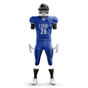 Conjunto de Uniforme de Fútbol Americano Personalizado para Jóvenes, Talla Grande, Transpirable, Antibacteriano, de Secado Rápido, que Absorbe la Humedad, 100% Poliéster - Product Image 1