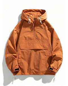 Chaqueta Cortavientos Personalizada 100% Poliéster, Ligera, para Entrenamiento de Equipos de Fútbol, Impermeable, con Cierre Frontal y Sublimación - Product Image 1