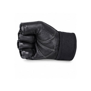 Gants de musculation en cuir à demi-doigts avec logo personnalisé pour hommes et femmes, légers et respirants pour la salle de sport - Product Image 2