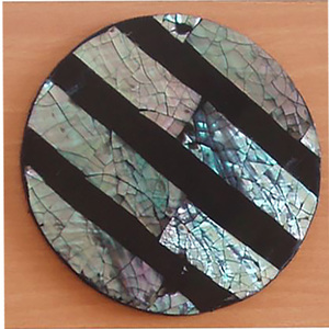 Vajilla de mosaico de cristal con motivo de abulón, tamaño recto - Product Image 2