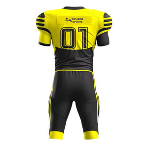 Maillot de football américain personnalisé, uniforme d'équipe, respirant, séchage rapide, en polyester, vêtements de sport, fournisseur OEM en gros, vente chaude - Product Image 6