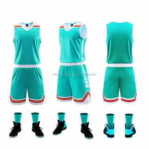 Vente flash ECONEX SPORTS, design de sublimation, créez votre propre maillot de basket-ball, vente en gros, haute qualité, 100% polyester, séchage rapide, col en V - Product Image 4