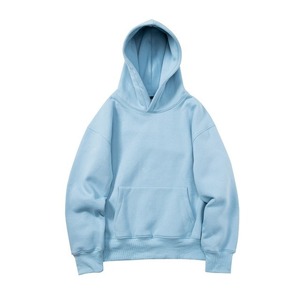 Sweat-shirt à capuche noir pour homme, coupe classique, en coton French Terry, pull décontracté avec poche avant, idéal pour l'automne - Product Image 2