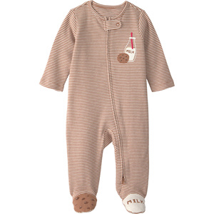 Mono de bebé con estampado adorable, cierre de cremallera y apliques en los pies, transpirable, ecológico, unisex, para todas las estaciones. - Product Image 4