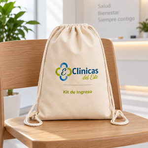 Sac à dos en coton avec cordon de serrage, 140 GSM, coton naturel, 33 x 40 cm, logo personnalisé, unisexe, sport, gym, école, promotionnel, vente en gros, OEM - Product Image 2