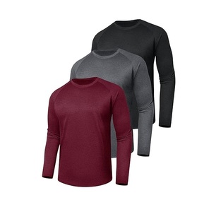 Camiseta Deportiva de Manga Larga para Hombre, de Secado Rápido, Tejido Elástico, para Entrenamiento Físico - Product Image 4