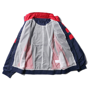 Custom Coated Polyester <b>Long</b> Sleeves Stand Pattern Winter <b>Waterproof</b> Windproof Breathable Raincoat Bicycle Wind Breaker <b>Jackets</b> - Product Image 3