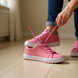 Laccio per scarpe Ilan 140 cm colore rosa per sneakers - Product Image 2