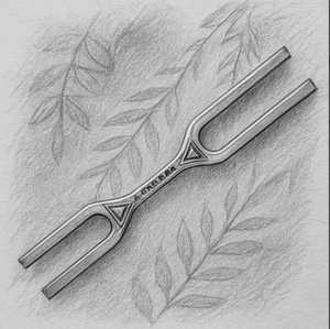 Diapason géant double extrémité en acier inoxydable et métal pour thérapie par vibration - Product Image 5