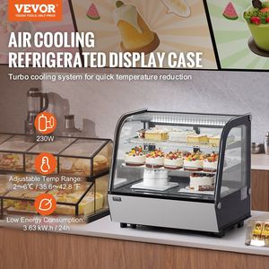 Attrezzatura per la refrigerazione da cucina commerciale 4.2 mc Ft/115L Display da forno a 2 livelli Fridge Case da esposizione refrigerata - Product Image 2