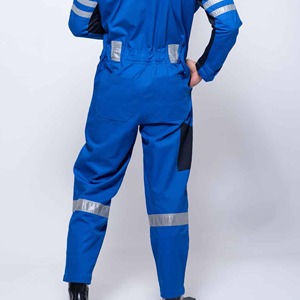 Premium Hi-Visibility Reflective Cotton Safety <b>Work</b> Coverall Construction Roadwork Industrial Safety <b>Work</b> Coverall - Product Image 3