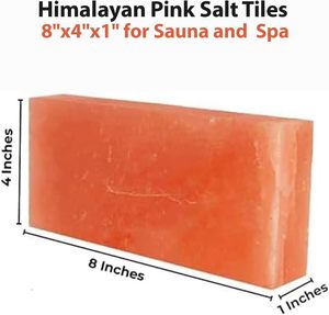 Tuile de sel rose de l'Himalaya 20x10x5cm, naturelle, non raffinée, pureté 99%, pour construction murale, salles de sauna, cuisson, plaque de cuisson, barbecue - Product Image 3